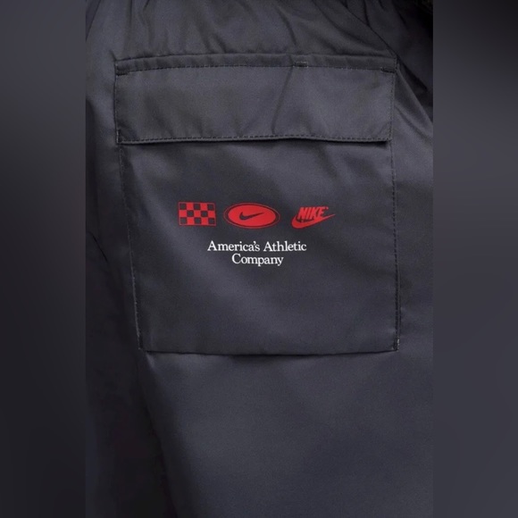 Nike Flow Americana Flame Woven Mesh Lined Shorts Black Men's XLarge DV9628-010 - Picture 4 of 4